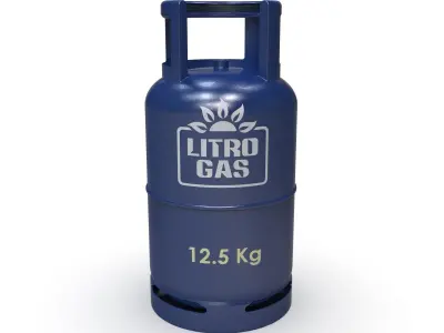 Household LPG gas cylinder Free 3D model