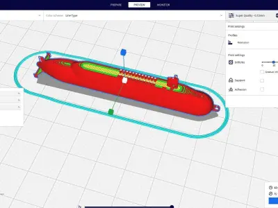 SUBMARINE KEY CHAIN 3D print model
