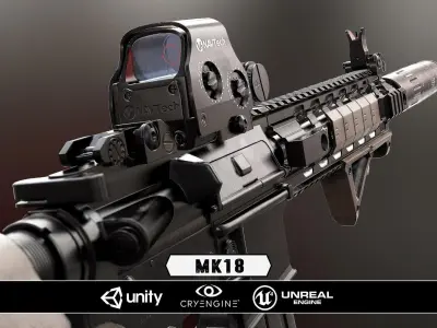 COMPLETE WEAPONS PACK - Models and Textures Low-poly 3D model