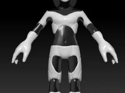 Cute Little Robot 3D model