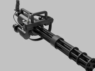 Classic Army M134-A2 minigun Free 3D model