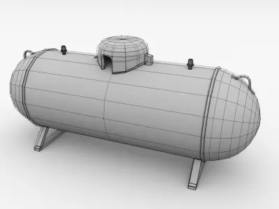 Propane Tank 3D model by firdz3d