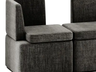 KAIVA Sectional modular sofa KAV6 KAV3 by MDD 3D model