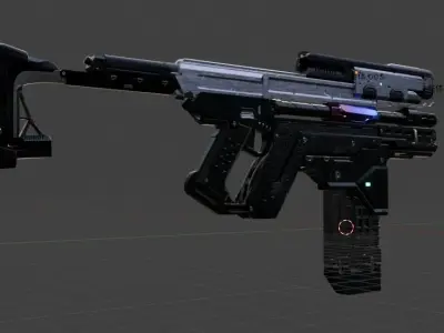 futuristic firearms 3D model