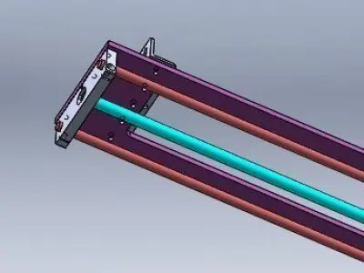 Fine tuning retaining mechanism 3D model