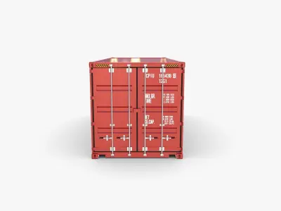 20ft Shipping Container Caru v2 3D model