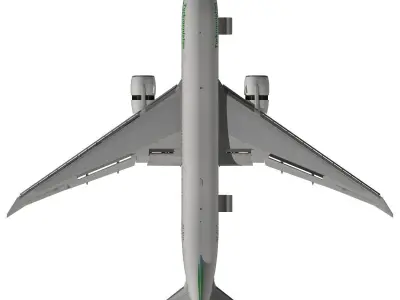 Boeing 777-200LR Turkmenistan Airlines 3D model