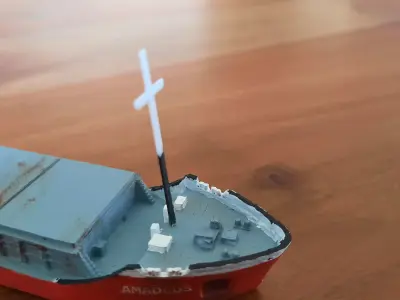 COASTAL CARGO SHIP WATERLINE MODEL - 3D MODEL FOR PRINTING 3D print model