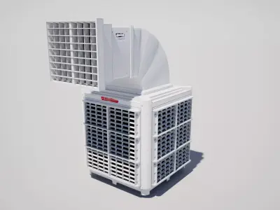  Air Conditioner Low-poly 3D model