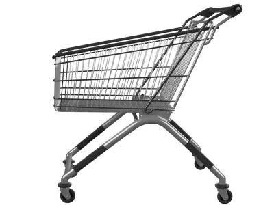 Shopping Trolley 3D model buy