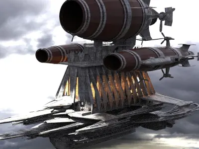 Grand Cathedral Ship 3 3D model