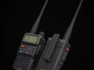 Walkie Talkie Radio Low-poly 3D model purchase
