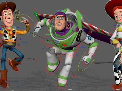  Woody Buzz Jessie RIGGED Bundle 