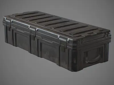Storage Box Low-poly 3D model