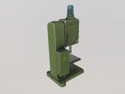 drilling machine Low-poly 3D model order