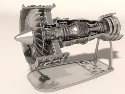 jet engine for Print 3D print model by mbelec