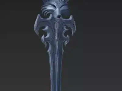 Wolf Sword Fantasy Collection - Stylized 3D Weapons 3D model