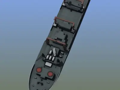 Cargo Ship LD1 3D model