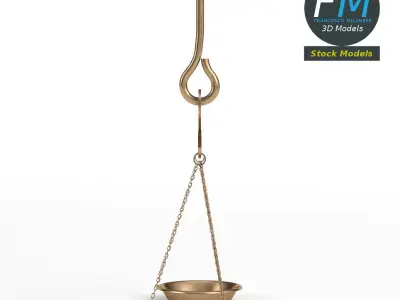 Handheld balance scale 3D model
