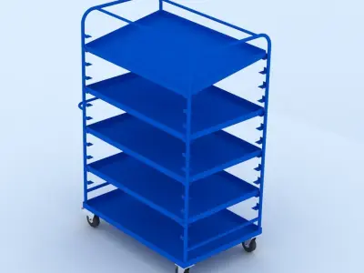 Adjustable portable cart 3D model