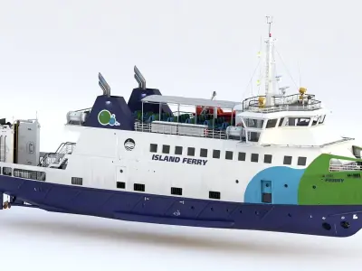 Ro-Pax Ferry  3D model