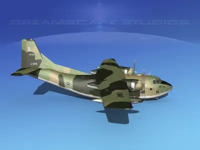 Fairchild C-123K Provider V05 3D model