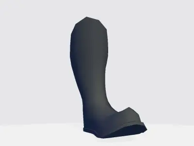 High Boot v3 Low-poly 3D model