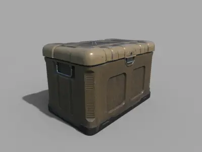 Industrial Crate  Free low-poly 3D model