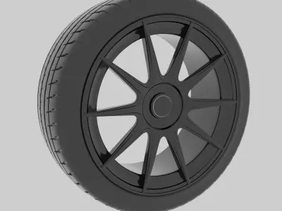Bola CSR Styled Alloy Wheel Free 3D model