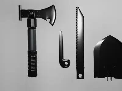 Military tools 3D model
