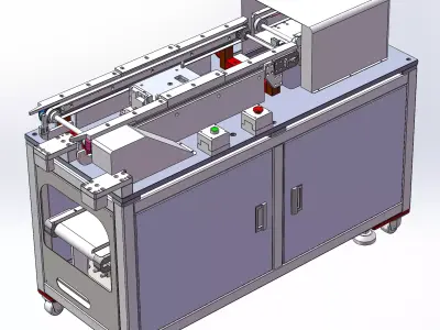 With assembly line lift 3D model