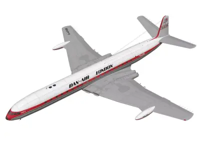 de Havilland DH106 Comet MkIVC 3D model purchase