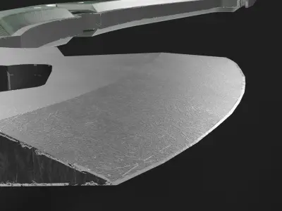 Battle axe Low-poly 3D model 50