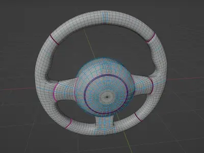 Car Steering Wheel Free 3D model purchase