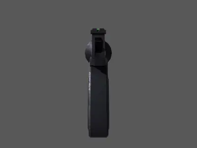 Revolver Gun Low-poly 3D model purchase