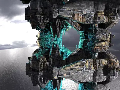 Loki Tower cube Sci-Fi kit bash Kit bash 3D model