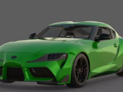 2020 Toyota GR Supra 3D Model  Gazoo Racing Performance 3D model