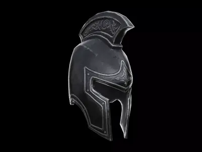 Warrior Helmet Low-poly 3D model buy