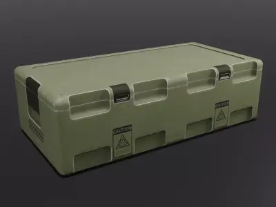 Sci-Fi military crate  3D model