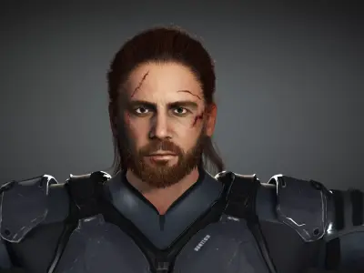 Realistic  and  Rigged Character Game Ready  3D model