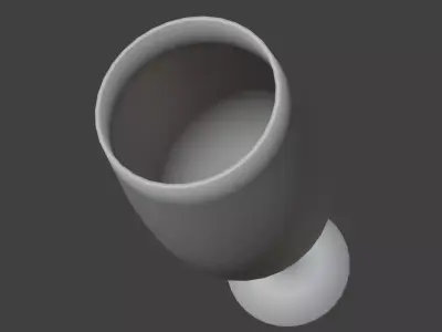 simple glass 3D model