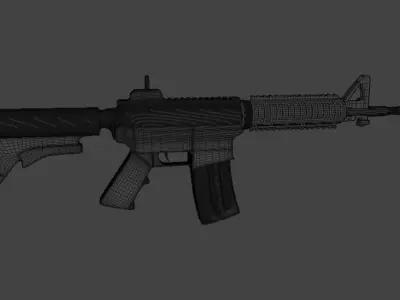 M4A4 weapon 3D model