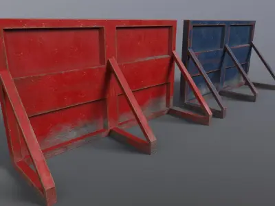 Mojo Barriers Low-poly 3D model