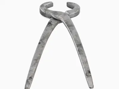 Tongs Pliers 02 Low-poly 3D model