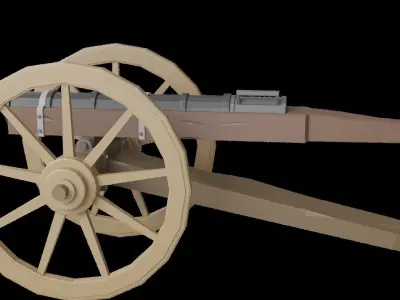 cannon century 15 Free 3D model