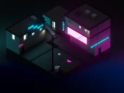 Cyper Hood Low Poly Free 3D model