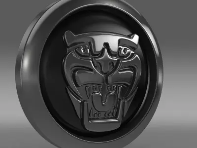 Jaguar new logo 3D model