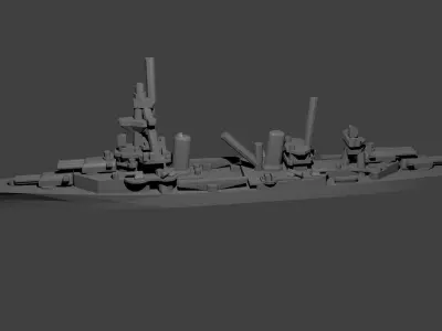 US Pensacola Class Cruiser Warship 3D print model