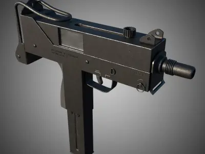 MAC-10 3D model Low-poly 3D model