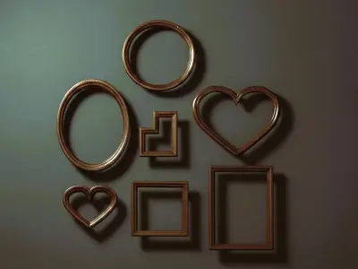 set of simple frames 3D print model